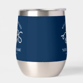 Schetteranker Aangepaste bootnaam marineblauw (Links)