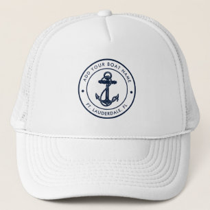 Schetteranker Aangepaste Bootnaam Trucker Pet