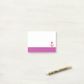 Schetteranker met roze rand post-it® notes (Op bureau)