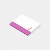 Schetteranker met roze rand post-it® notes (Schuin)