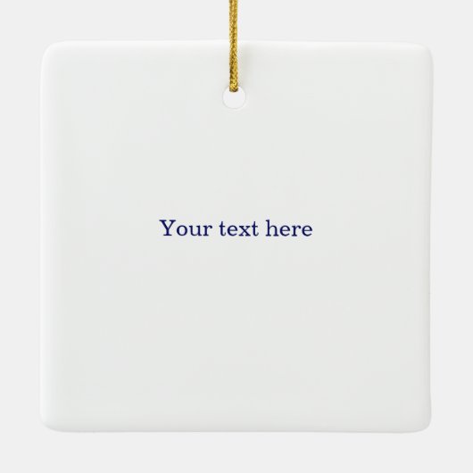 Schetteranker op maat (wit & blauw) keramisch ornament (Achterkant)