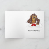 Schetterende Aap Schilderij Kaart (Binnen)