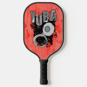 Schetterige Tuba en Tekst Pickleball Paddle