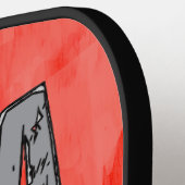 Schetterige Tuba en Tekst Pickleball Paddle (Links Detail)