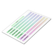 Scheur de kalender af, creëer een notitieboek met  notitieblok (Schuin)