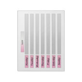 Scheur de kalender af, creëer een notitieboek met  notitieblok (Linkerzijde)