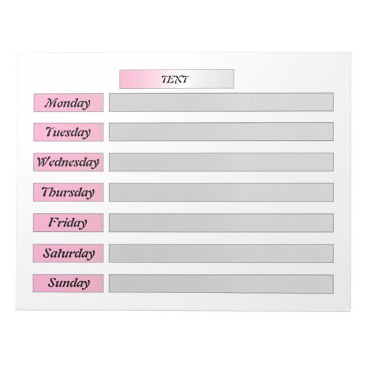 Scheur de kalender af, creëer een notitieboek met  notitieblok (Voorkant)