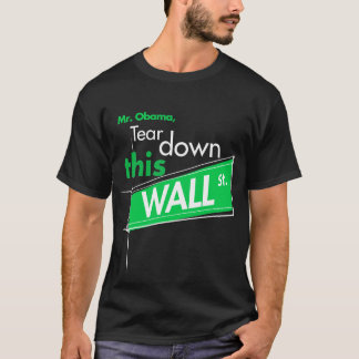 Scheur deze Wall St. (Groen) T-shirt