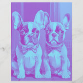 Scheur Franse Bulldog Puppy  Flyer (Achterkant)