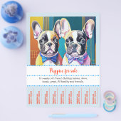 Scheur Franse Bulldog Puppy  Flyer (Enkel)