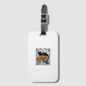Scheur Halloween Zwarte Kat Pompoen Grafsteen Kete Bagagelabel (Voorkant (verticaal))