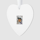 Scheur Halloween Zwarte Kat Pompoen Grafsteen Kete Ornament (voorkant)