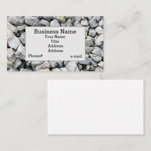 Scheur het Visitekaartje van het Ontwerp van het (Voorkant / Achterkant)