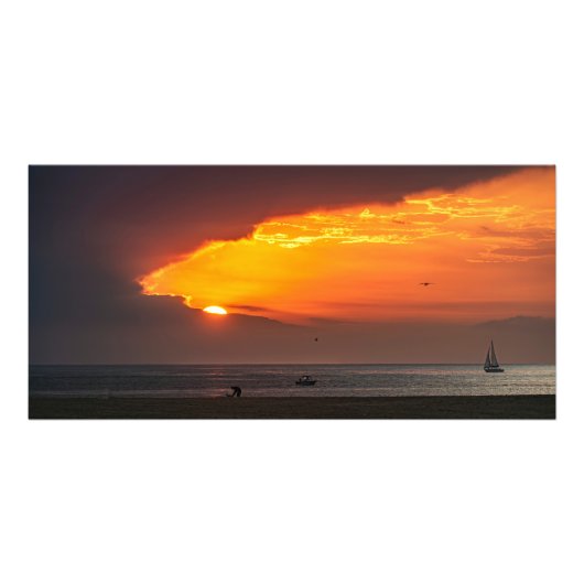 Scheur in de lucht - Marina Del Rey, CA Foto Afdruk (Voorkant)