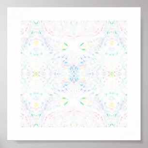 Scheur Licht Regenboog Abstracte Aquarel Kunst Poster