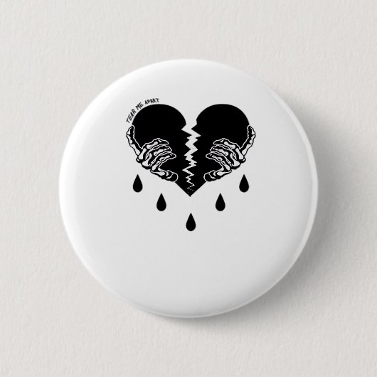 Scheur me uit elkaar klassieker ronde button 5,7 cm (Voorkant)