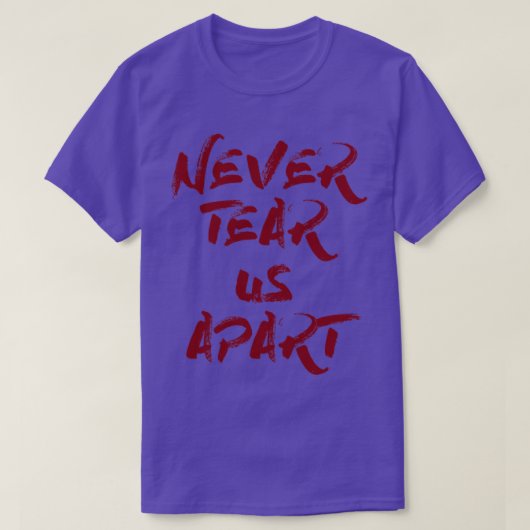 Scheur ons nooit uit Bourgondië T-shirt (Design voorkant)
