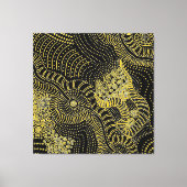 Scheur over gekleurde lijn - Aboriginal Graphic Canvas Afdruk (Voorkant)