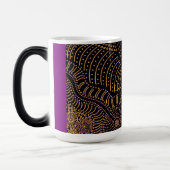 Scheur over gekleurde lijn - Aboriginal Graphic Magische Mok (Links)