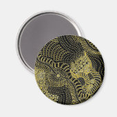 Scheur over gekleurde lijn - Aboriginal Graphic Magneet (Voorkant / Achterkant)