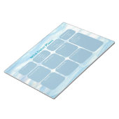 Scheur wilde zwemplanbladen af notitieblok (Schuin)