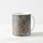 Scheurbreuk van de textuurgrunge koffiemok (Voorkant rechts)