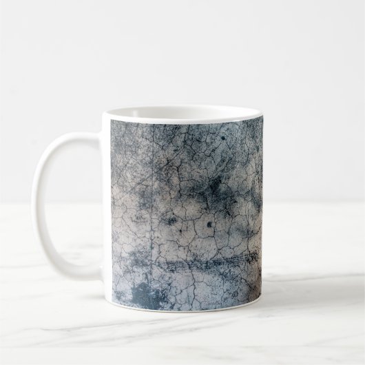 Scheurbreuk van de textuurgrunge koffiemok (Links)
