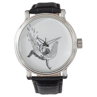 Scheurde engel horloge