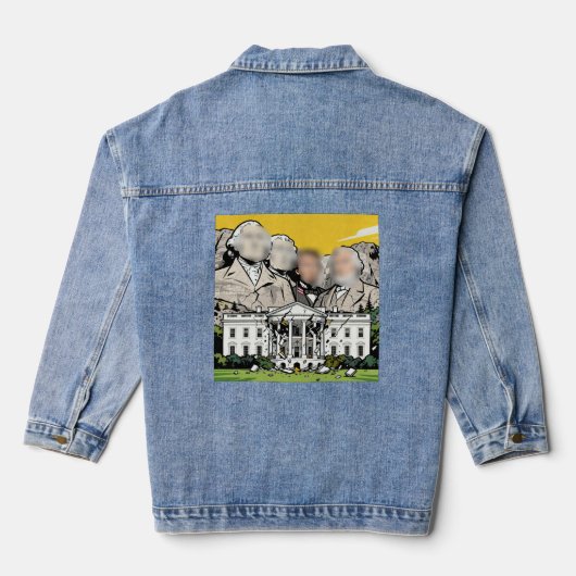 Scheuren in de fundamenten denim jacket (Achterkant)