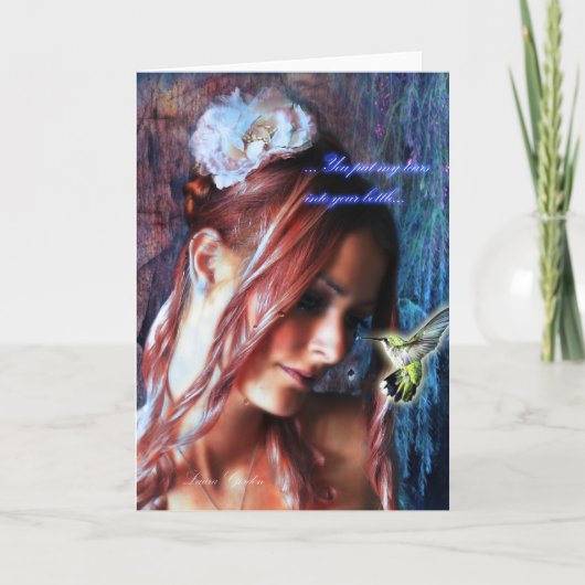 "Scheuren in een Fles" Inspirerend Kaart (Voorkant)