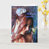 "Scheuren in een Fles" Inspirerend Kaart (Gele Bloem)