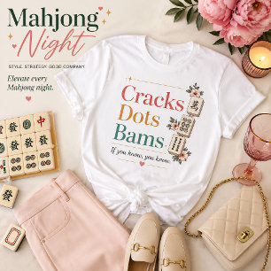 Scheuren Stippen Bams Mahjong Speler Als Je Wilt T-shirt