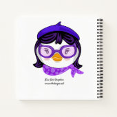 Scheurende Pinguïn Spiraal Notebook Notitieboek (Achterkant)