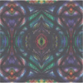 Scheuring Donkere Regenboog Abstracte Aquarel Kuns Sticker (Voorkant)