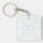 Scheuring Licht Regenboog Abstract Aquarel Kunst Sleutelhanger (Voorkant)