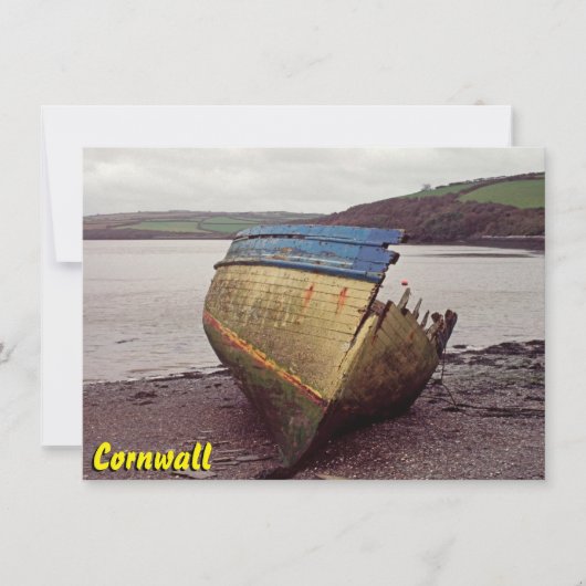 Scheurkaart voor Cornwall-boot (Voorkant)