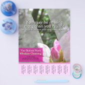 Scheurplaat voor wasprogramma's voor bedrijven met flyer (Enkel)