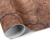 Scheurt van afgedankte erosiescheuren woestijn cadeaupapier (Rol Hoek)