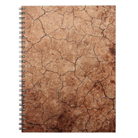 Scheurt van afgedankte erosiescheuren woestijn notitieboek (Voorkant)