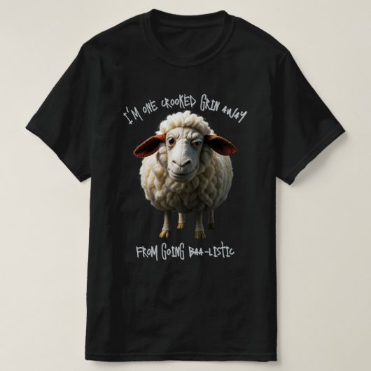 scheve grijns 001 t-shirt (Design voorkant)