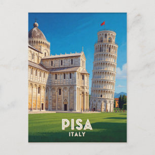 Scheve Toren Pisa Italië Reis Scene 🏛️ Briefkaart