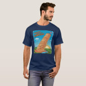 Scheve toren van pannenkoeken t-shirt (Voorkant volledig)
