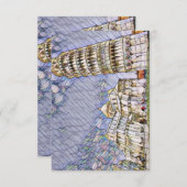 Scheve Toren van Pisa door Mirsat Karabel Kaart (Voorkant / Achterkant)