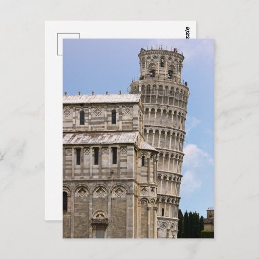 Scheve Toren van Pisa en Kathedraal - Pisa, Italië Briefkaart (Voorkant / Achterkant)