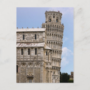 Scheve Toren van Pisa en Kathedraal - Pisa, Italië Briefkaart