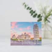 Scheve Toren van Pisa, Italië Briefkaart (Staand voorkant)
