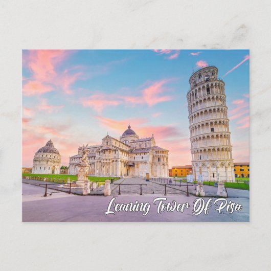 Scheve Toren van Pisa, Italië Briefkaart (Voorkant)