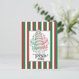 Scheve Toren van Pisa Italië voor Reisenthousiaste Briefkaart