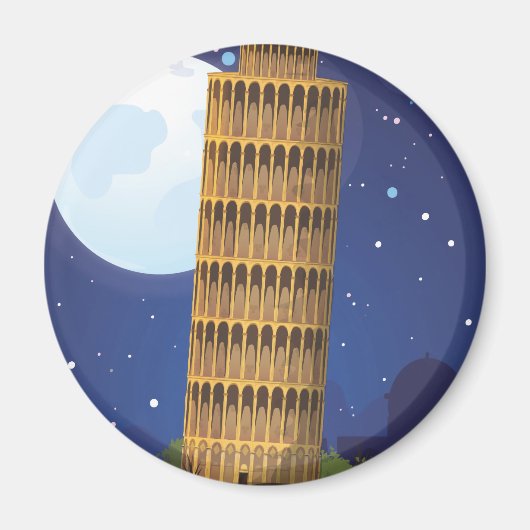 Scheve Toren van Pisa Magneet (Voorkant)