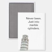 Scheve Toren van Pisa Reis Koelbox Magneet (Voorkant / Achterkant)